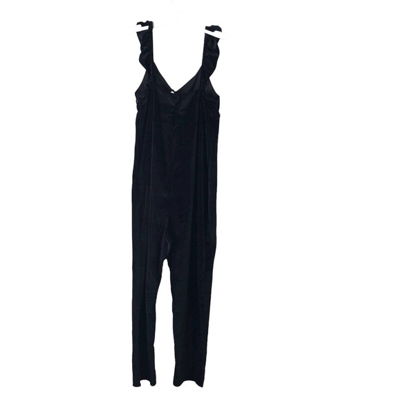NEW The Nines by Hatch Maternity Jumpsuit Romper Black Velvet Velour Womens M - Picture 5 of 8